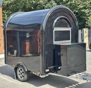 Remolque de Comida Móvil de Aluminio, Carrito de Comida Callejera de Dos Ruedas, Carrito de Catering para Servicio de Comida Rápida al Aire Libre - Product Image 2