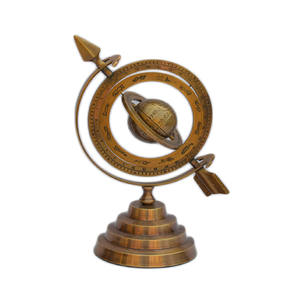 Esfera armilar dorada personalizada, Decoración de mesa artesanal de Metal de buena calidad, excelente diseño para entusiastas de la geografía - Product Image 2