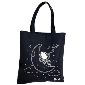Sac fourre-tout vierge personnalisé de haute qualité OEM toile naturelle pour femmes avec fermeture à cordon et contraste de couleur vente en gros - Product Image 3