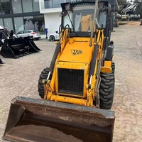 JCB 1CX Wheel Loader Bekas 3 Ton 0.3m Bucket Merek Asli Inggris Jam Operasi Rendah Bersertifikat CE Backhoe Loader Motor 37kW 500 Jam