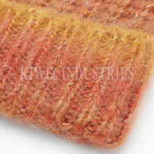 Fabrication sur mesure avec logo Mohair Beanie Hats 2024 All Over Print Designer Mohair Beanie Hats à vendre - Product Image 5