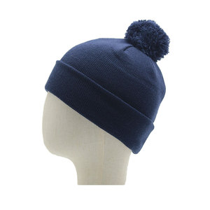 New Arrive Customized Pom Pom Beanies Hats-Winter Warm Knitted Unisex Adults Wool/Cotton Solid Pattern High Quality - Product Image 4