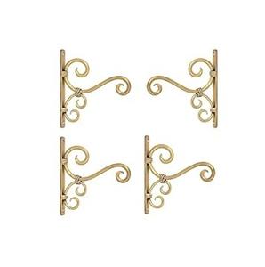 ที่แขวนผนังโลหะสีดำสำหรับแขวนในสวนตะกร้ากระถางโคมไฟแขวนผนัง - Product Image 5