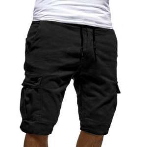 2025 <b>Men's</b> <b>Elasticated</b> <b>Waistband</b> Fleece <b>Shorts</b> High Quality Cotton Breathable Workout Cargo with Solid Pattern OEM Service - Product Image 6