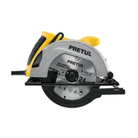 Scie circulaire PRETUL 7-1/4" 1200W, scie à bois électrique pour bricolage et usage industriel
