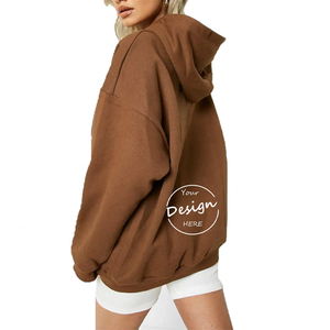 Premium Quality French Terry Pullover Hoodie Cut Sew Wholesale Supplier Streetwear Apparel <b>Half</b> <b>Zip</b> <b>Sweatshirt</b> Embroidered - Product Image 6