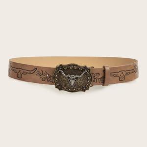 High Quality Genuine Cow <b>Hide</b> Men's Casual Tactical Belt with Steel Buckle - Product Image 2