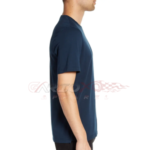 Vente en gros T-shirts de haute qualité pour hommes avec impression de logo personnalisé T-shirts simples pour une tenue décontractée régulière - Product Image 3
