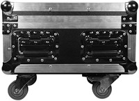 Étui de CHARGE sur mesure pour (6) feux LED avec roues, poignée et verrouillage à papillon