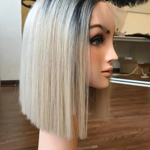Tendencia caliente para extensiones de cabello de trama recta blanca Ombre, pelucas de cabello humano de alta calidad de longitud personalizada directamente de Vietnam Fac - Product Image 1