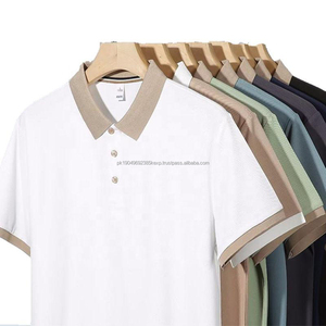 เสื้อถักสำหรับผู้ชายผ้าคอตตอน/โพลีเอสเตอร์โพลีเอสเตอร์พิมพ์ลายปักโลโก้ OEM - Product Image 1