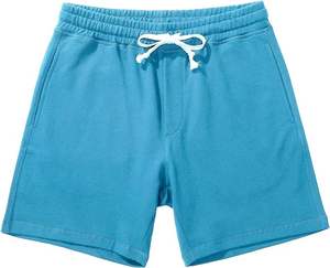 Pantalones cortos de playa con cordón de poliéster 100% al por mayor para hombre personalizados transpirables correr deportes Fitness ecológico sólido - Product Image 4