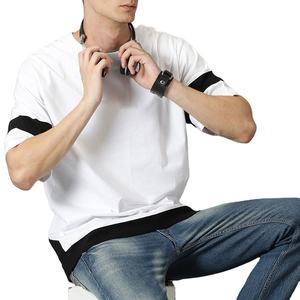 เสื้อยืดพิมพ์ลายโอเวอร์ไซส์สำหรับผู้ชาย, ผ้าฝ้าย100% ทรงหลวมเปิดไหล่ตกไซส์ - Product Image 6