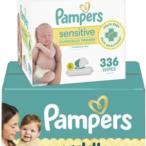 Couches pour bébé taille 2, 186 unités et lingettes pour bébé, couches jetables Pampers Swaddlers et lingettes humides pour bébé, packs à ouverture facile pour peaux sensibles - Product Image 3