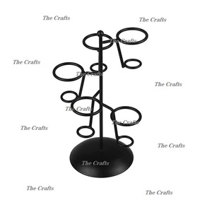 Marvelous Design Iron/Acrylic <b>Ice</b> <b>Cream</b> <b>Stand</b> with High Quality Black Cone Holders for Restaurant Use - Product Image 4