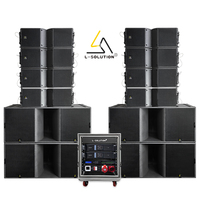 Système de sonorisation professionnel passif L-SOLUTION K210 & KS28-9600W, puissance maximale, son de précision pour événements en direct et installations