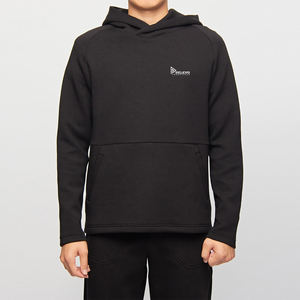 เสื้อฮู้ดดี้ทรงบ็อกซี่แบบครอป ผ้าฟลีซคอตตอน 350 GSM แบบยูนิเซ็กส์ ทรงโอเวอร์ไซส์ หนานุ่ม สไตล์ดิสเทรส ล้างสีแบบแอซิดวอช  ชุดเสื้อฮู้ดดี้ - Product Image 3