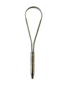 OEM disponible, grattoir lingual double face en acier inoxydable de qualité chirurgicale 304, outil de soin buccal et de nettoyage de la langue - Product Image 2