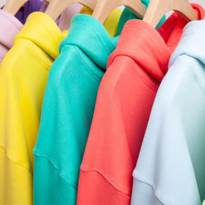 Alta calidad Color sólido gota hombro 400g 100% algodón Unisex sudaderas con capucha de gran tamaño hombres sudaderas con capucha - Product Image 2