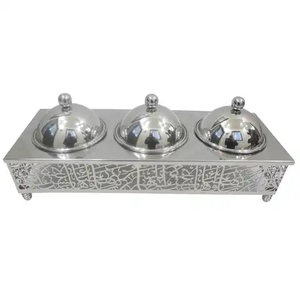 Olla Moderna de Acero Inoxidable, Acabado Plateado Brillante, Hecha a Mano, Ecológica, Calentador de Alimentos de la Mejor Calidad, Cazuela para Mesa, Venta al Por Mayor - Product Image 2