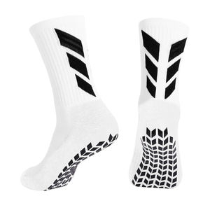Chaussettes antidérapantes athlétiques d'extérieur pour hommes Chaussettes de football blanches personnalisées Chaussettes de football de créateur avec logo - Product Image 3