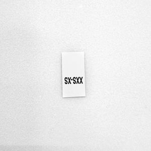 Pegatinas adhesivas impermeables personalizadas para ropa, etiquetas redondas fáciles de despegar de XS a XXXL para etiquetado de ropa - Product Image 5