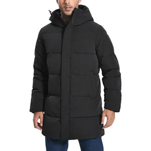 Top Selling <b>Men's</b> Winter Parka Jacket Windproof Hooded <b>Long</b> <b>Coat</b> with Zipper Closure Pakistan Made Parka Jackets For <b>Men</b> - Product Image 2