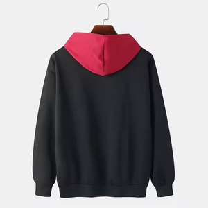 เสื้อฮู้ดผู้ชายแบบสบายๆ สำหรับฤดูหนาว ผ้าฟลีซเนื้อนุ่ม 100% ผ้าฝ้าย ไม่เป็นขุย ซับในอย่างดี น้ำหนักผ้าปรับแต่งได้ บริการ OEM ยอดนิยม - Product Image 2