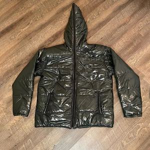 Doudoune imperméable à carreaux pour homme, manteau bleu bulle - Product Image 4