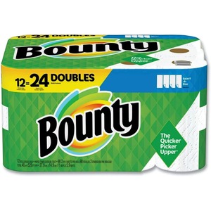 Serviettes en papier Bounty Select-A-Size, blanc, 12 rouleaux doubles, 12 pièces - Product Image 1