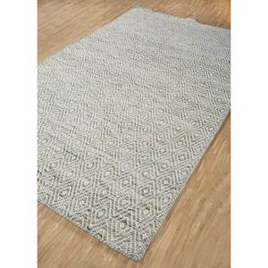 พรมทอแบบเรียบลายเรขาคณิต Abrash ADWV-13047 ทำจากขนสัตว์และใยวิสโคส สีเทาและสีดำ สำหรับห้องนั่งเล่นวัยรุ่น ทางเดิน และใช้ในสำนักงาน - Product Image 2