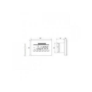 Fantini Cosmi CH193BWiFi Thermostat numérique intelligent Intellitouch pour système de climatisation domestique avec connectivité Wi-Fi Blanc - Product Image 2