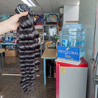 Ekstensi Rambut Remy Vietnam Kamboja Berkualitas Tinggi Double Drawn Harga Pabrik Rambut Asli Gelombang Alami 6"-34" Lembut Halus