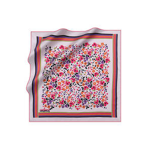 Floral Patterned Cacharel Poly Twill <b>Square</b> <b>Scarf</b> - Product Image 1