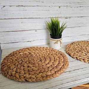 Round woven water hyacinth <b>placemat</b> Eco friendly products Made in Vietnam <b>Table</b> decoration Woven <b>Placemat</b> Wholesale - Product Image 5