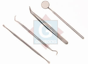 ชุดตรวจฟันด้วยมือพร้อมแหนบเครื่องมือผ่าตัดกระจกได้รับการรับรองจาก CE - Product Image 4