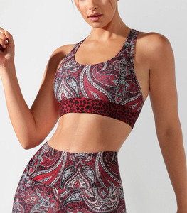 บราโยคะสปอร์ตสำหรับผู้หญิงบราโยคะออกกำลังกายกีฬาวิ่งขนาดพลัสไซส์บราโยคะสีสันสดใสระบายอากาศได้ดีอย่างยั่งยืน - Product Image 1