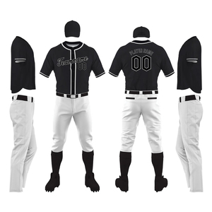 Ensembles d'uniformes de baseball en polyester personnalisés de haute qualité avec logo, couleur unie, respirants, unisexes, nouveaux, prix raisonnables, vente en gros - Product Image 1