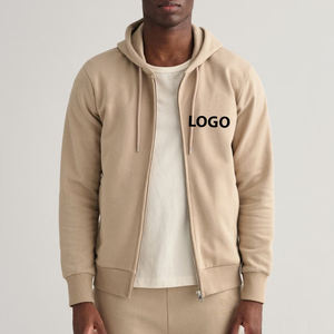 Sweat à capuche pour homme de haute qualité, logo personnalisé, fabricants, 100% coton, broderie, fermeture éclair, style vintage, lavage à l'acide, imprimé - Product Image 1