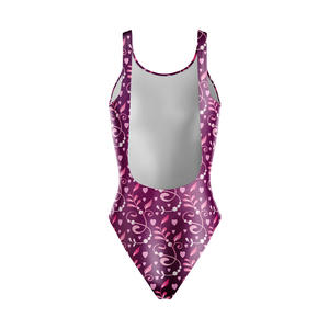 Traje de Baño de Una Pieza Ecológico para Mujer, Spandex/Poliéster, Estilo Bikini con Tanga, Estampado Digital 3D con Diseño de Flores, Secado Rápido, Sin Costuras - Product Image 5