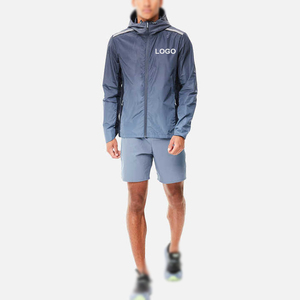 Survêtement à capuche décontracté pour hommes, veste de sport, pantalon, ensemble de 2 pièces, tenue de sport respirante et imperméable pour l'hiver - Product Image 1