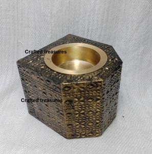 Portavelas de Té con Diseño Marroquí de Latón Calado, con Copa Interior Dorada, Decoración Étnica para el Hogar, Novedad 2026 - Product Image 6