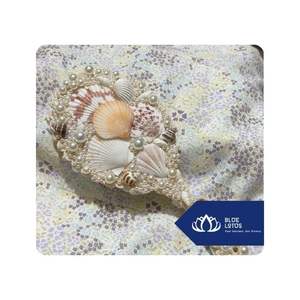 Venta caliente Vietnam hecho a mano pequeña Concha espejo de mano DIY hecho a mano playa sirena muchos diseños personalizados de Loto Azul - Product Image 1