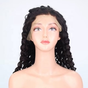 100% Natural Extension Hair All Kind of Full Lace <b>Wig</b> with Long Straight <b>Deep</b> <b>Wave</b> Transparent Lace Various Styles Available - Product Image 1