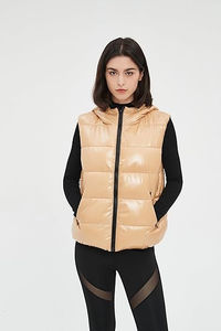 Chaleco acolchado sin mangas brillante personalizado para hombre, chaqueta de invierno, ropa de abrigo informal transpirable, fabricante exportador - Product Image 5