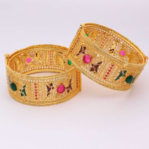 Bán buôn thuốc nhuộm mạ Vàng kada <span class=keywords><strong>Bangles</strong></span>, tùy chỉnh <span class=keywords><strong>Bangles</strong></span> nhà sản xuất, đồng thau vàng kada <span class=keywords><strong>Bangles</strong></span>, truyền thống nhuộm vàng kada <span class=keywords><strong>Bangles</strong></span>. - Product Image 2