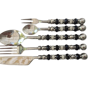 ชุดมีดสเตนเลสขัดเงาสีเงินชุดรับประทานอาหารอินเดีย - Product Image 3