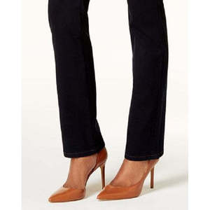 Jeans Neri da Donna Style Co, Vestibilità Dritta, Taglia Media, in Denim Traspirante, Vita Media, Stile Cargo Semplice, Gamba Svasata, Scuro - Product Image 3