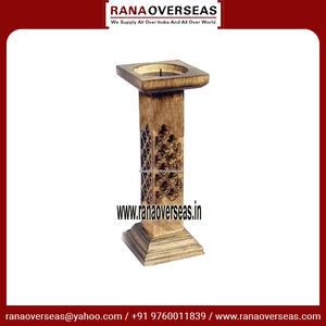 Bougeoirs décoratifs en bois sculptés pour la maison de meilleure qualité pour la décoration de mariage décoration de fête à bon prix - Product Image 3