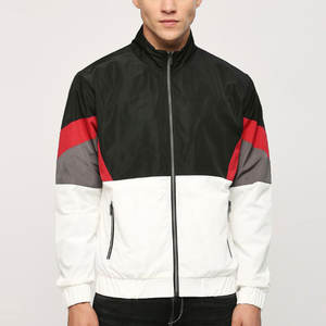 Bloc de couleur matériau à séchage rapide fait couleur bloqué hommes vestes à la mode à la mode couleur bloqué hommes vestes - Product Image 1